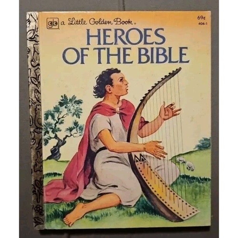A Little Golden Book HEROES OF THE BIBLE 1980 9th Ed #406-1 69c